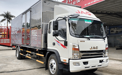 JAC N800S PLUS 8.1 Tấn Thùng Kín 7m6, Máy Cummins 3.8L